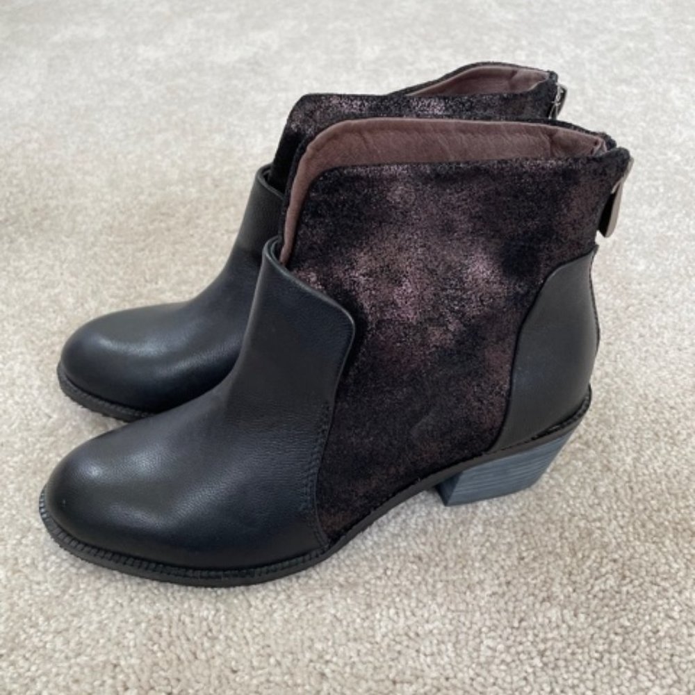 Black Booties With Sparkle On Side - image 2